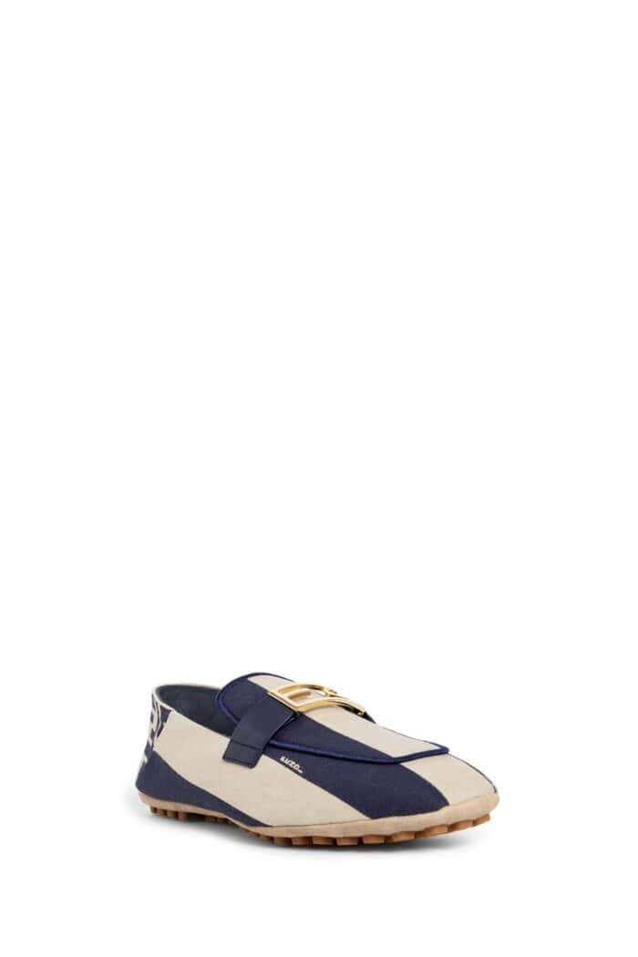 FENDI Baguette Canvas Loafers