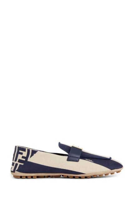 FENDI Baguette Canvas Loafers