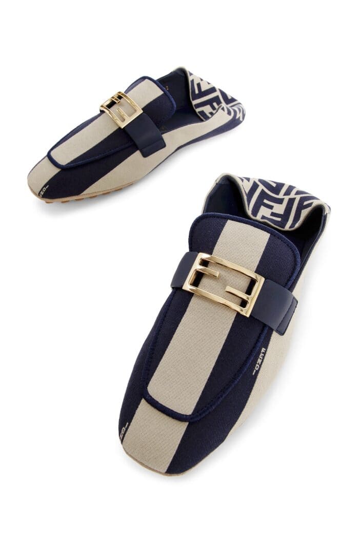 FENDI Baguette Canvas Loafers