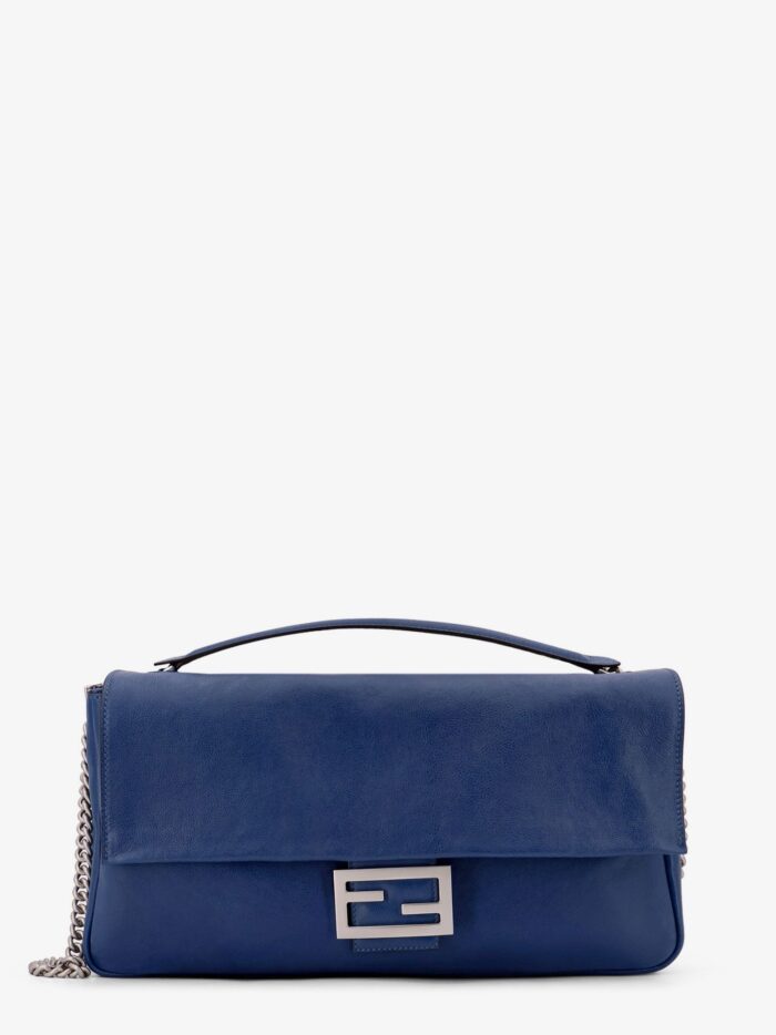 Fendi Baguette Chain Large Leather Shoulder Bag