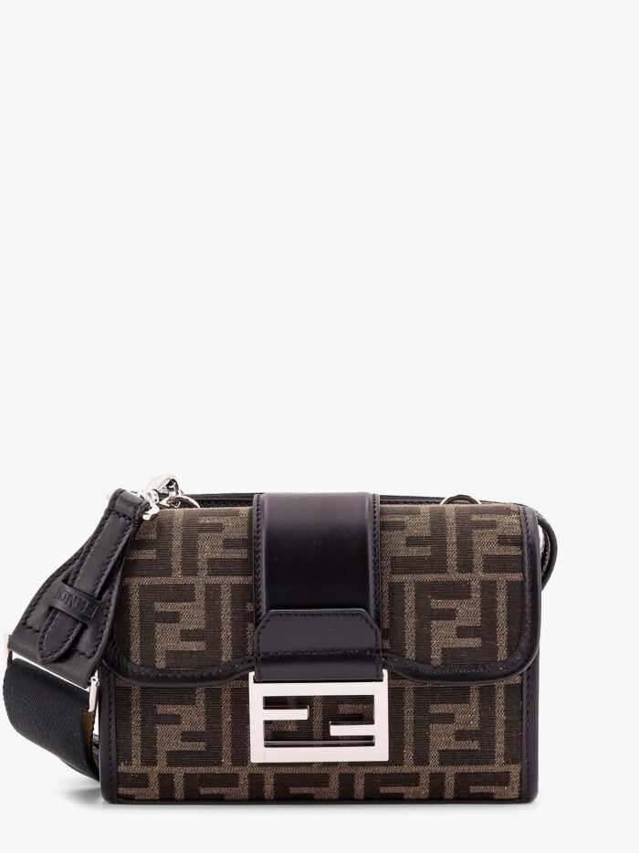 Fendi Baguette Double Jacquard Shoulder Bag