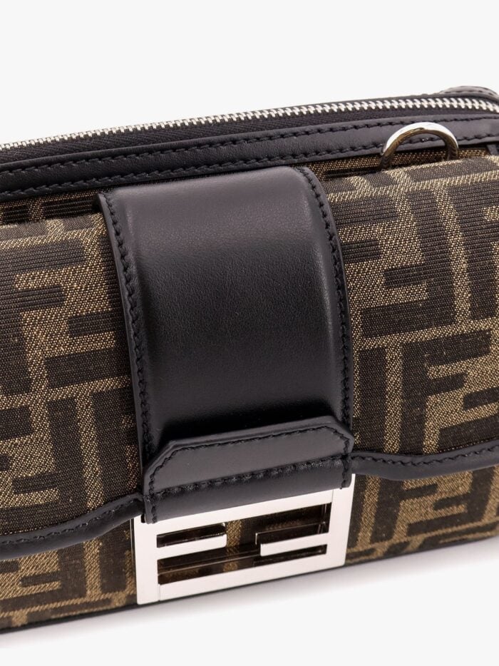 Fendi Baguette Double Jacquard Shoulder Bag