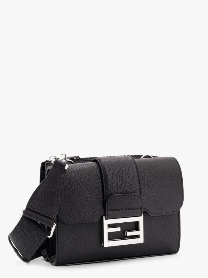 Fendi Baguette Double Leather Shoulder Bag