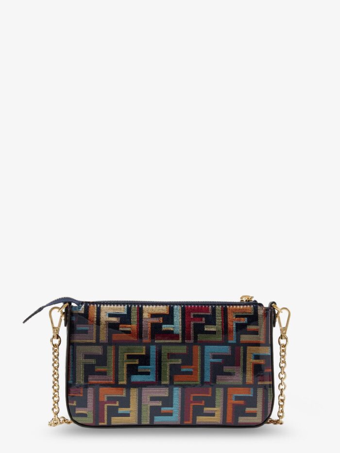 Fendi Baguette FF Fabric Clutch Bag
