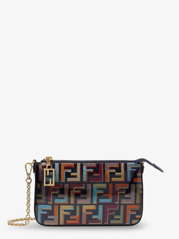 fendi baguette ff fabric clutch bag Fendi Baguette FF Fabric Clutch Bag