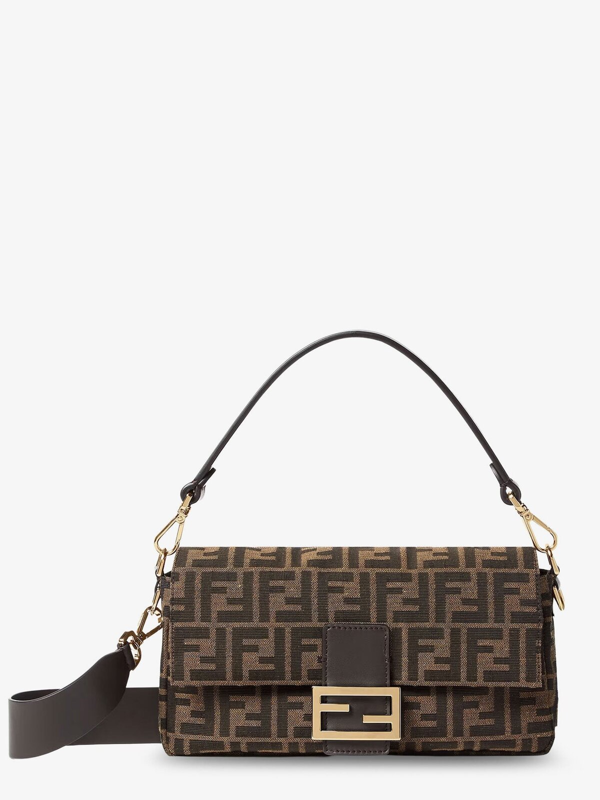 Fendi Baguette FF Fabric Crossbody