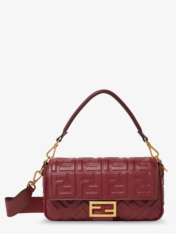 Fendi Baguette Leather Crossbody Bag