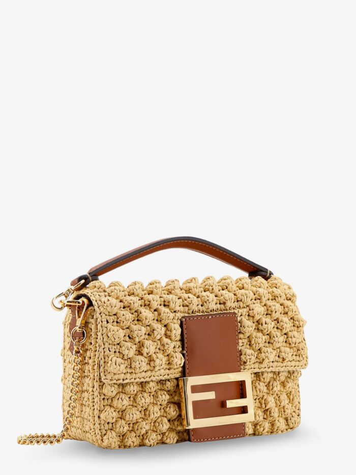 Fendi Baguette® Mini Raffia Crossbody Bag
