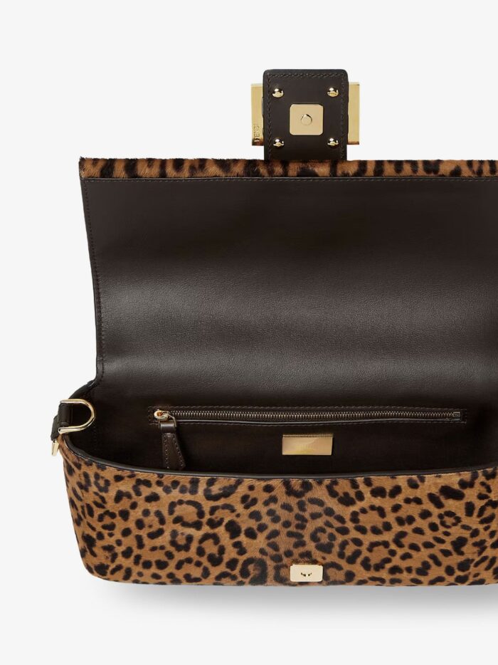 Fendi Baguette® Printed Pony-effect Calfskin Bag