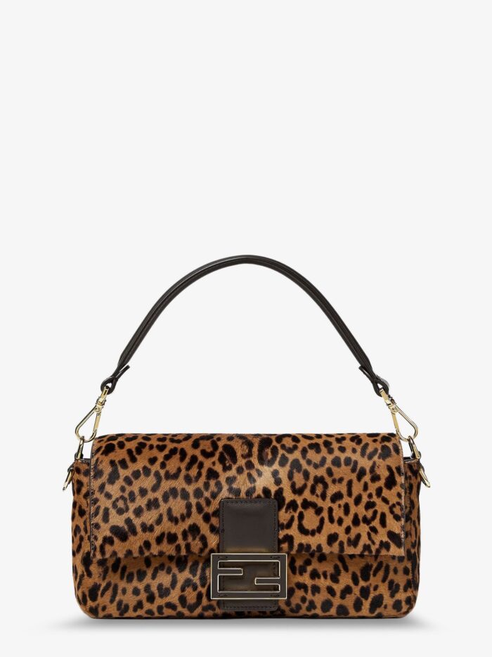 Fendi Baguette® Printed Pony-effect Calfskin Bag