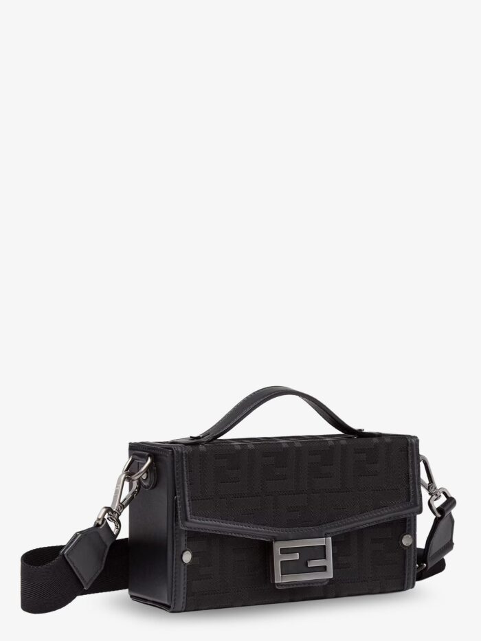 Fendi Baguette Soft Trunk FF Fabric Crossbody Bag