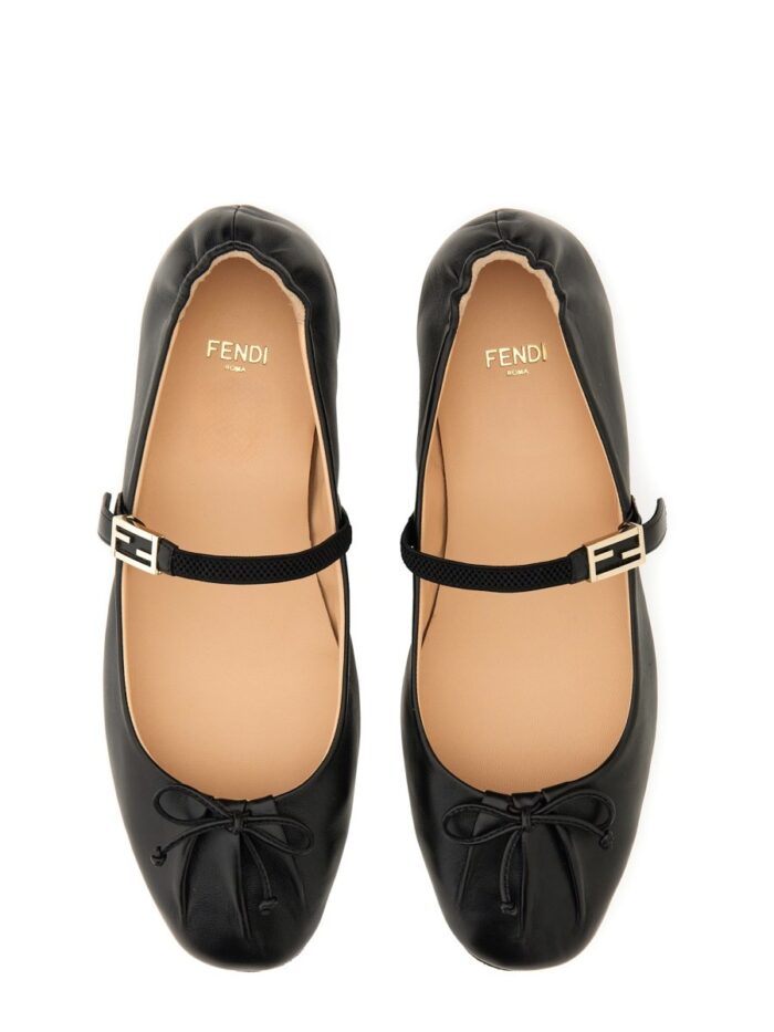 Fendi BALLERINA WITH FF BAGUETTE PATTERN