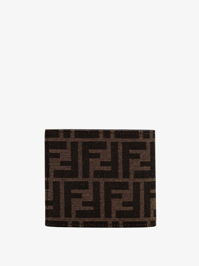 Fendi Bifold FF Jacquard Fabric Wallet