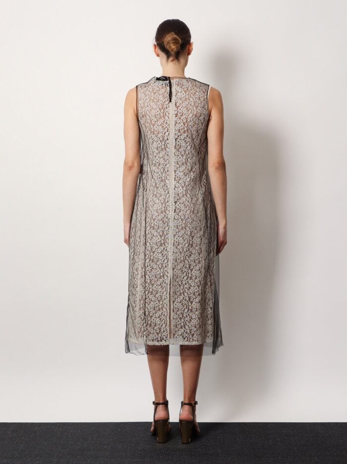 Fendi Blooming Lace Midi Dress