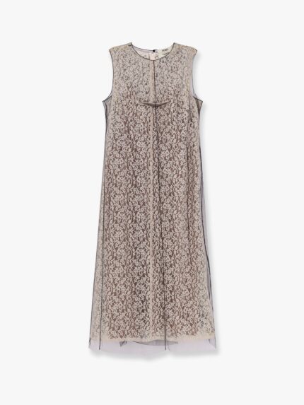 Fendi Blooming Lace Midi Dress