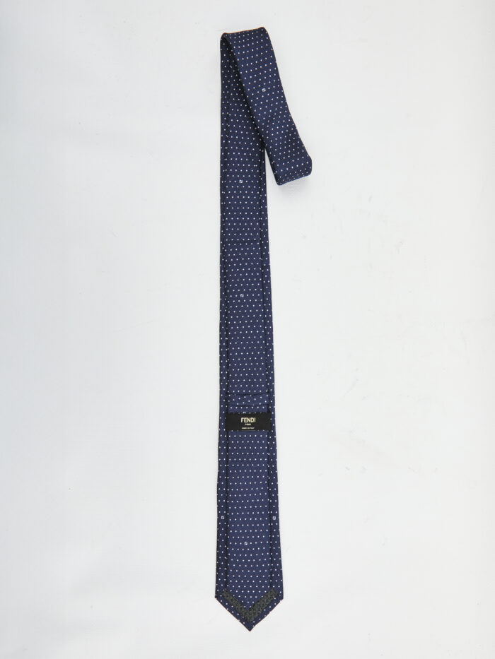 Fendi Blue silk tie