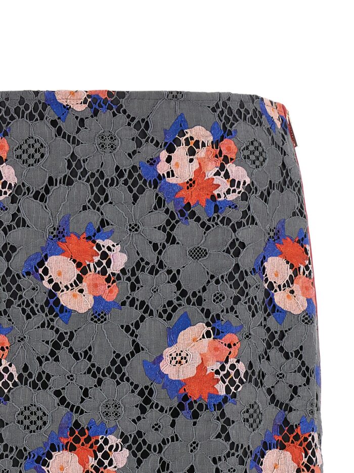 'Fendi Bouquet' Lace Skirt