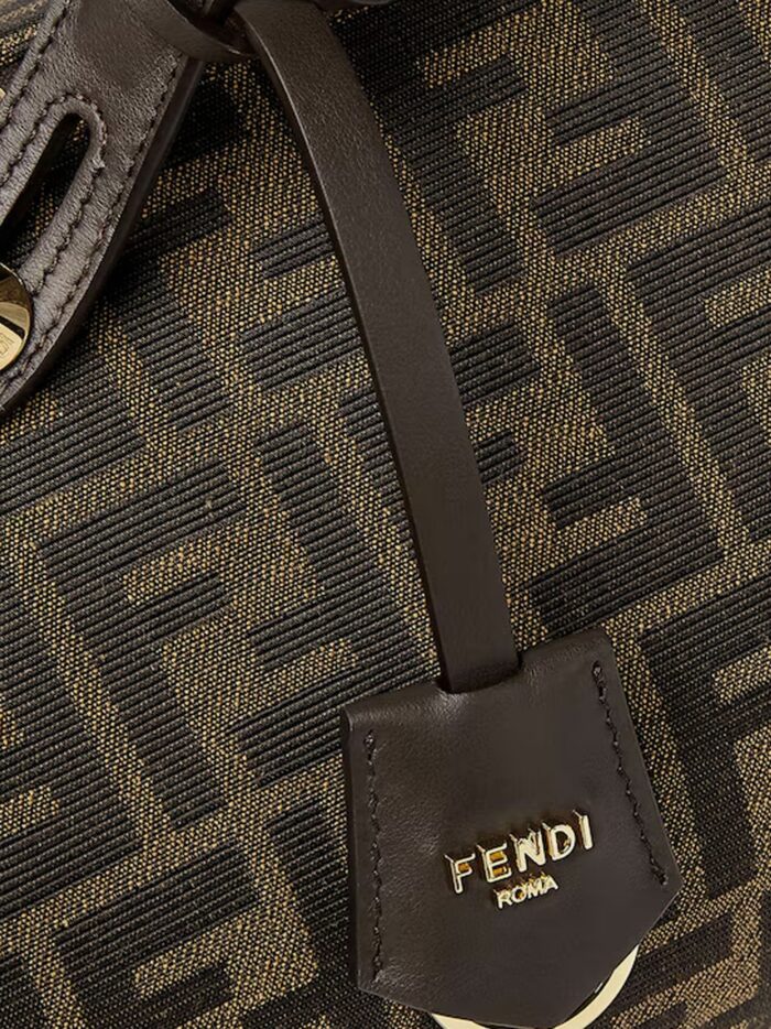 Fendi By The Way Soft Medium FF Jacquard Fabric And Leather