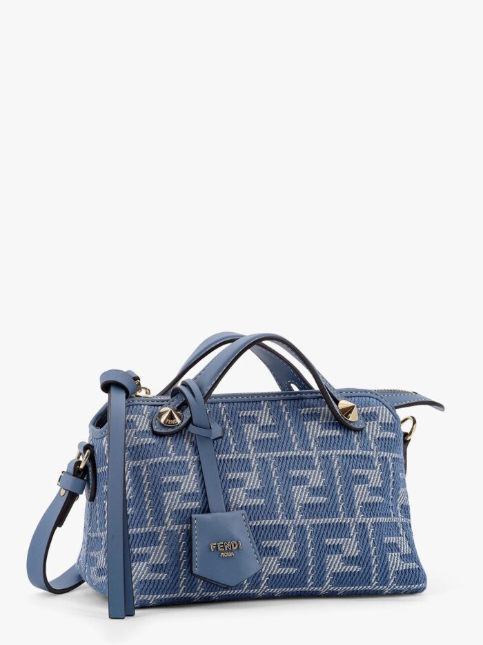 Fendi By The Way Soft Mini Denim-effect FF Jacquard Shoulder Bag