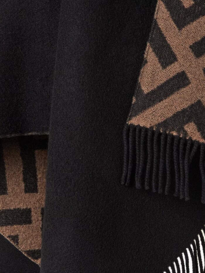 Fendi Cashmere And Wool Poncho