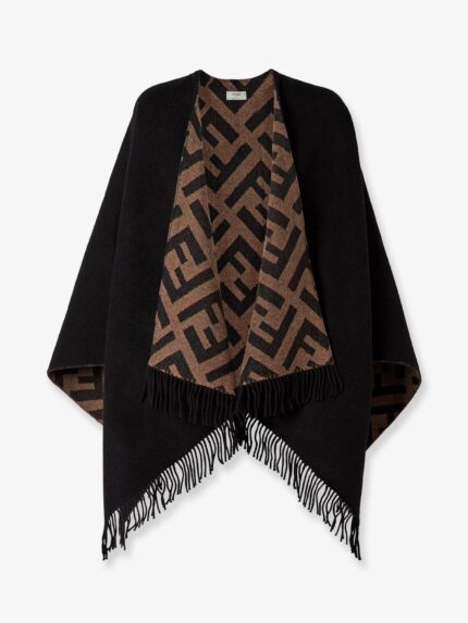 Fendi Cashmere And Wool Poncho