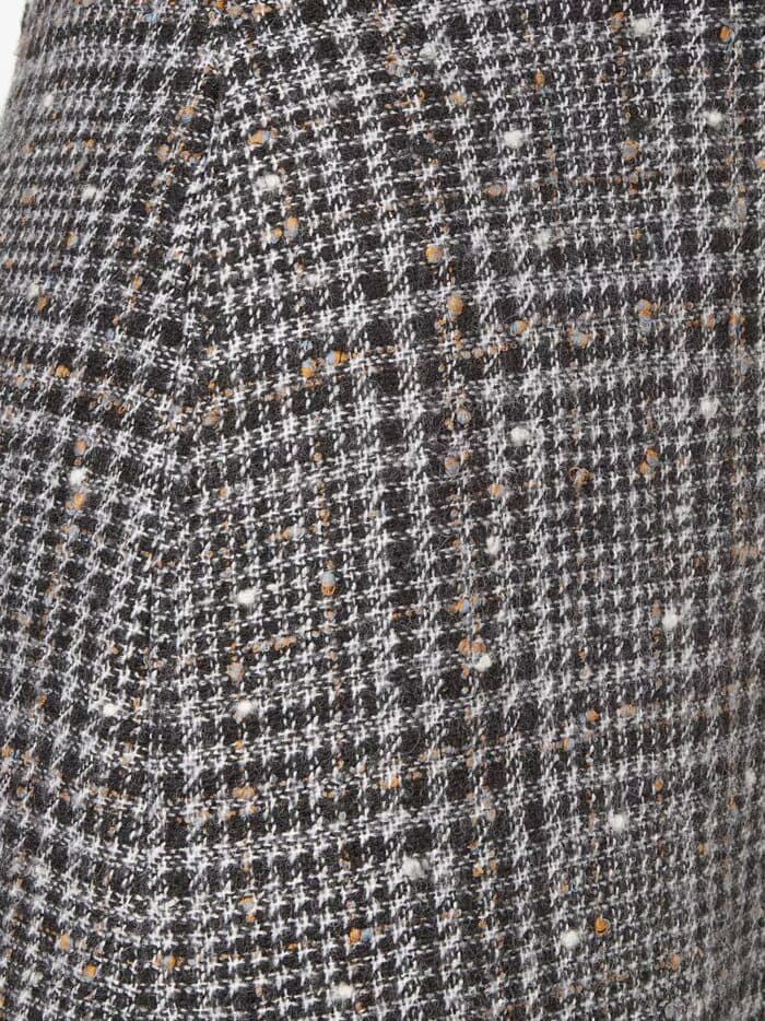 Fendi Check Tweed Skirt