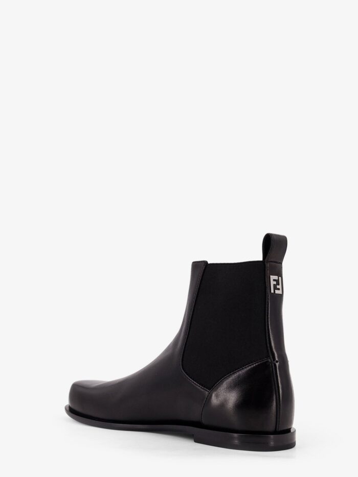Fendi Chelsea Squared FF Leather Boots