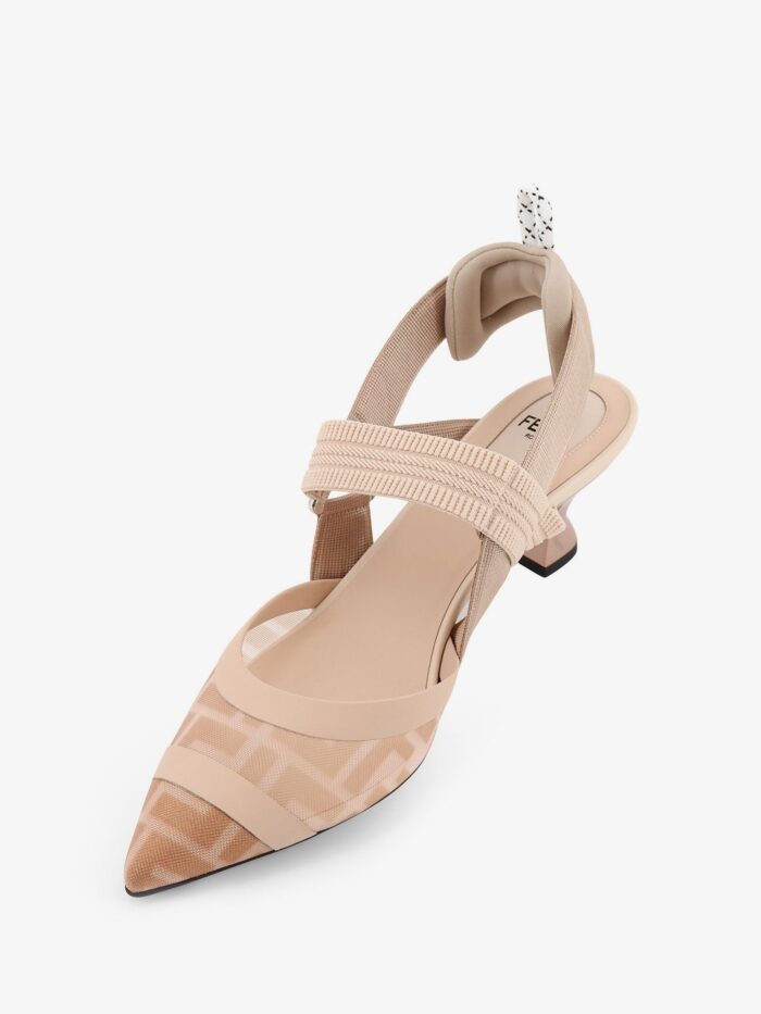 Fendi Colibrì Décolleté In Leather And Mesh