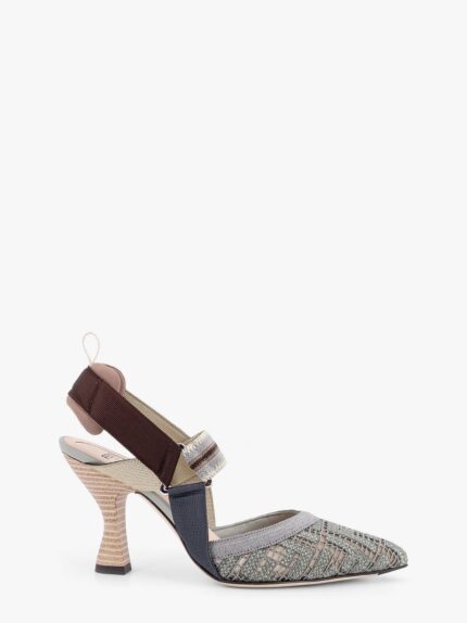 Fendi Colibrì Mesh Slingback With FF Embroidery