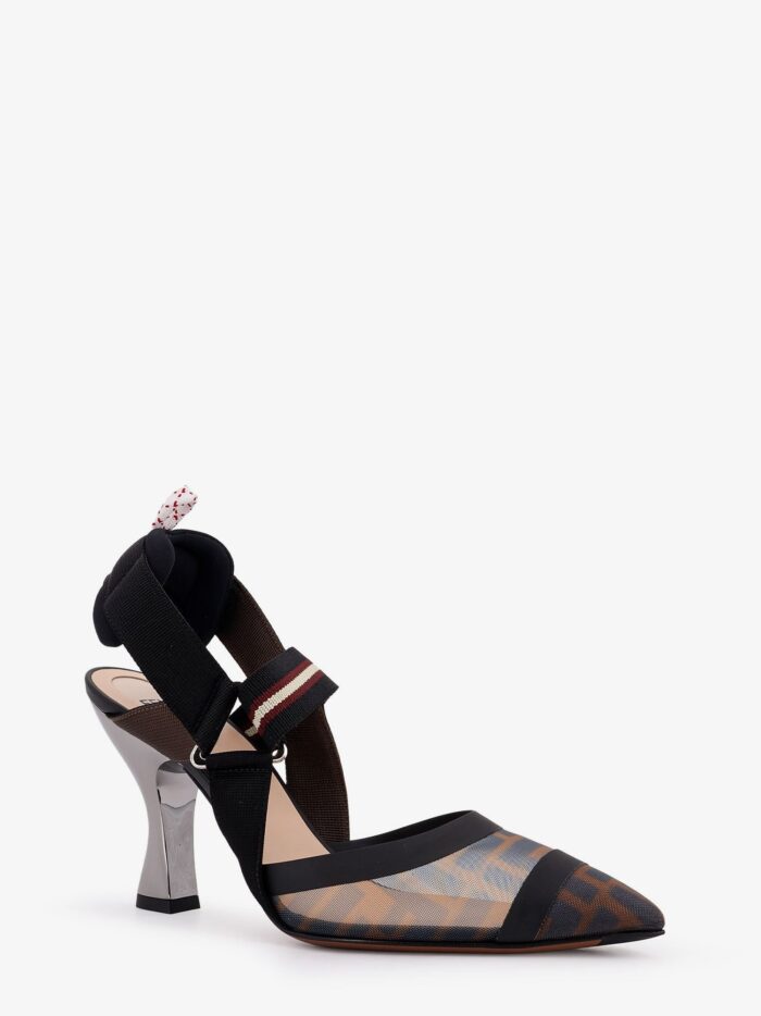 Fendi Colibrì Technical Mesh Slingback With FF Motif