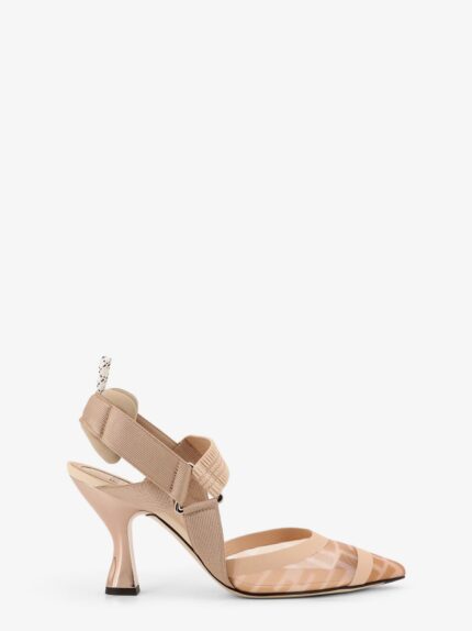 Fendi Colibrì Technical Mesh Slingback With FF Motif
