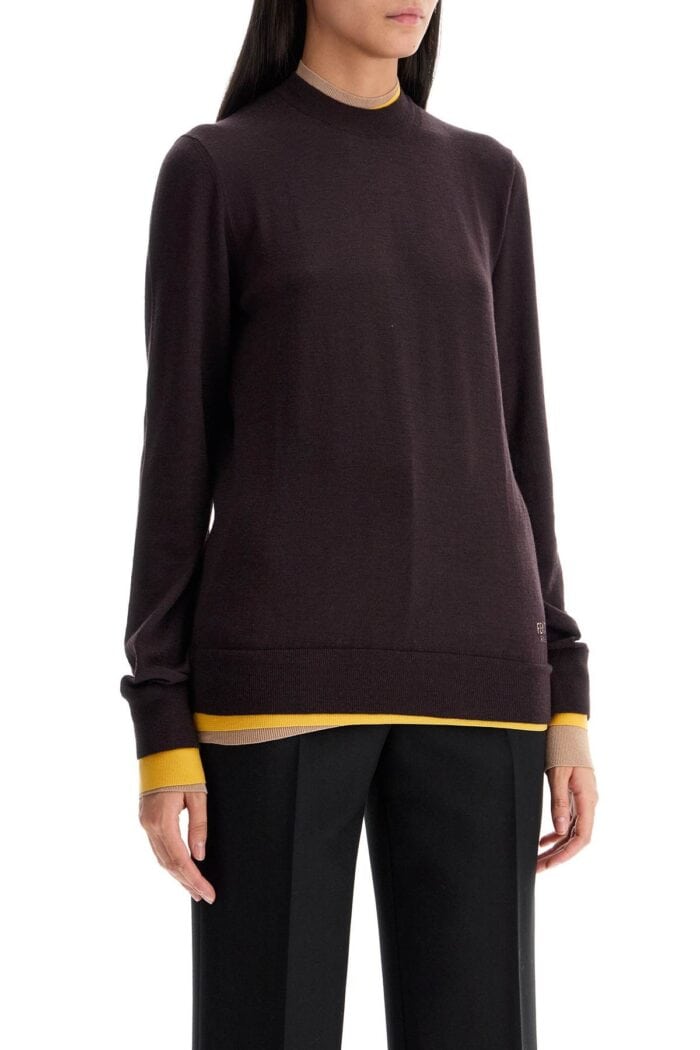 FENDI "contrast Edge Jersey Shirt"