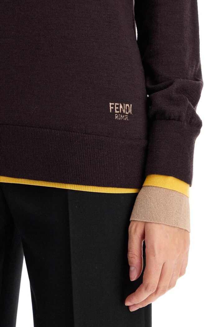 FENDI "contrast Edge Jersey Shirt"