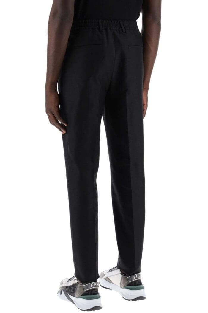 FENDI Cotton And Hemp Blend Trousers.