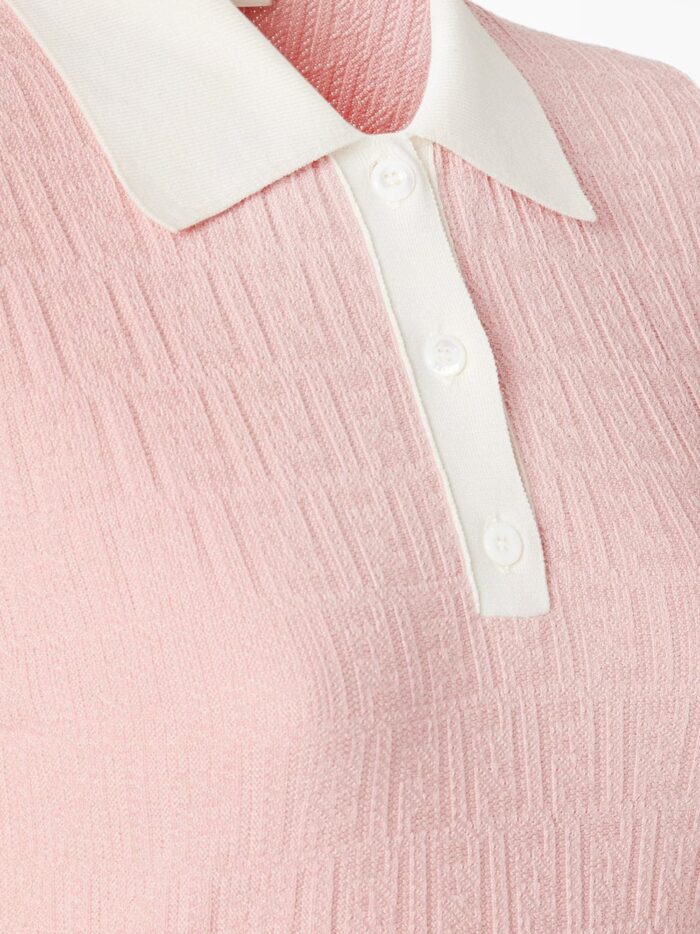 Fendi Cotton And Silk Blend Short Dress With All-over FF Motif