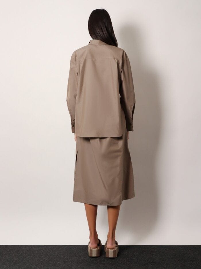 Fendi Cotton And Silk Chemisier Dress