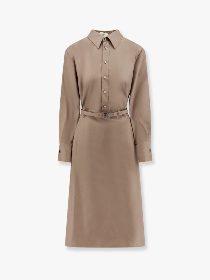 Fendi Cotton And Silk Chemisier Dress