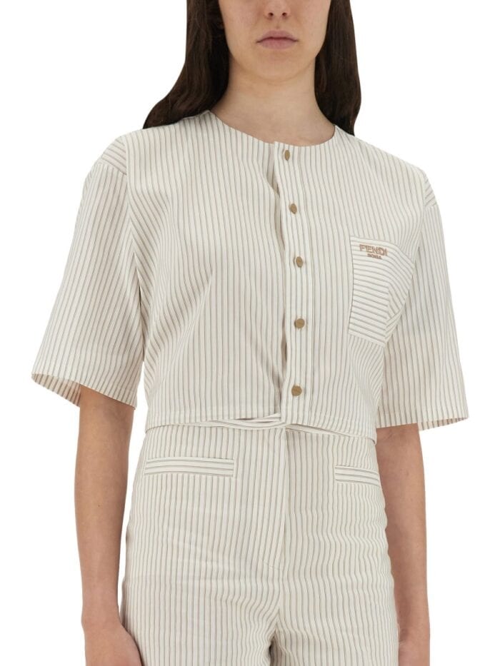 Fendi COTTON AND SILK SHIRT