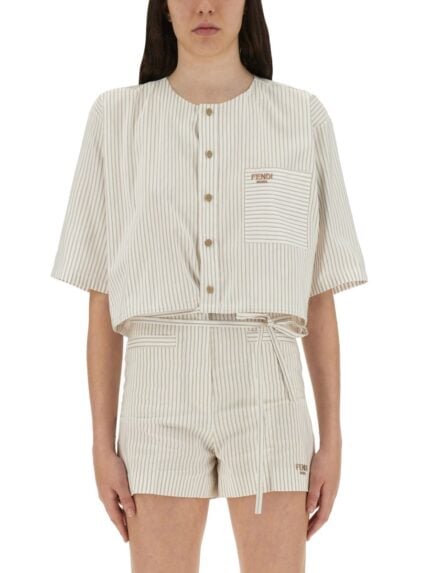 Fendi COTTON AND SILK SHIRT