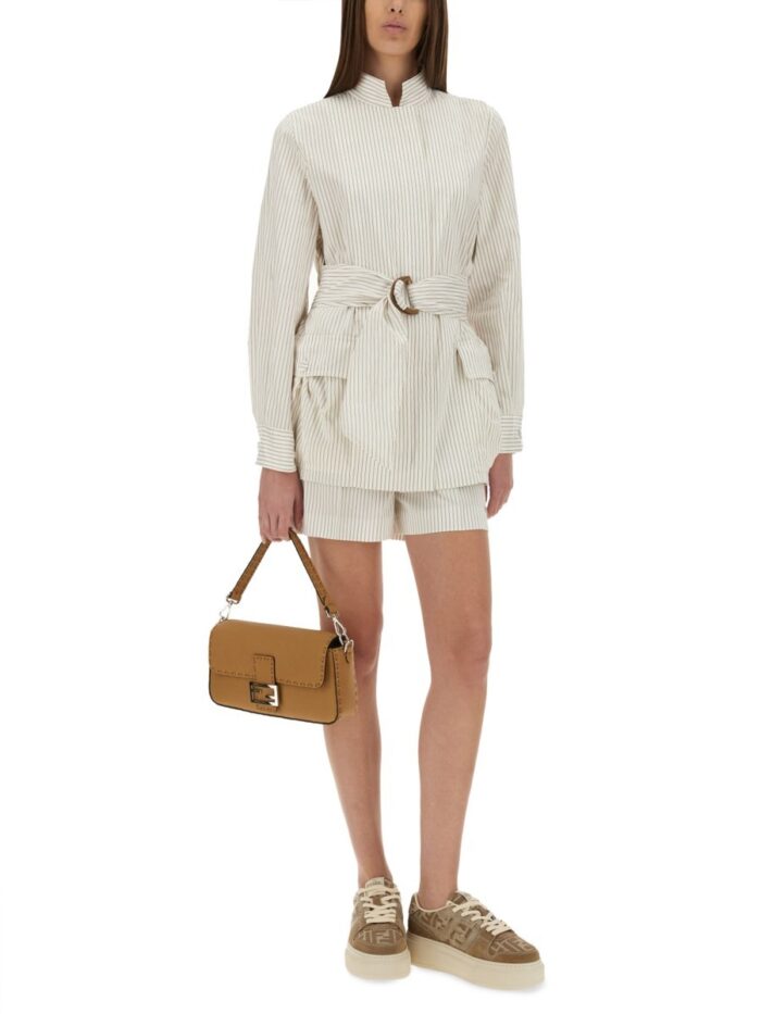 Fendi COTTON AND SILK SHORTS