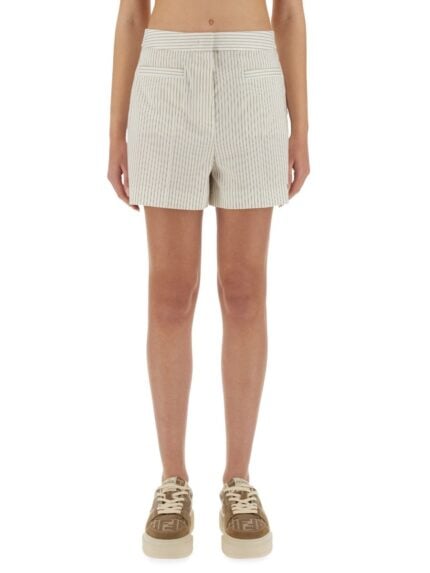Fendi COTTON AND SILK SHORTS