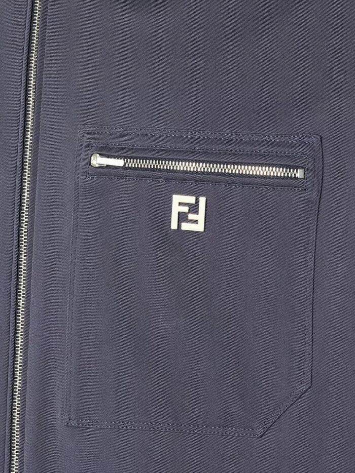 Fendi Cotton Jacket With FF Detail