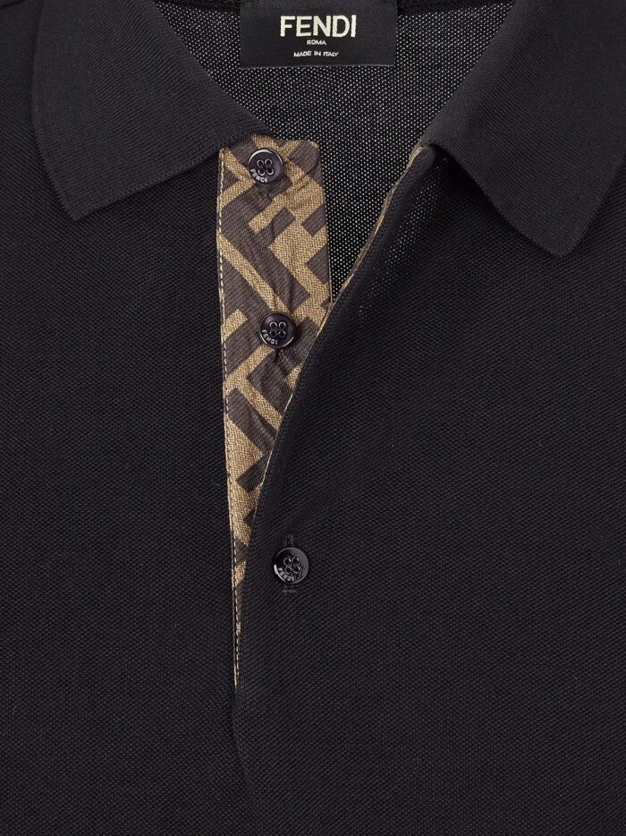 Fendi Cotton Piquet Polo Shirt