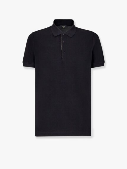 Fendi Cotton Piquet Polo Shirt