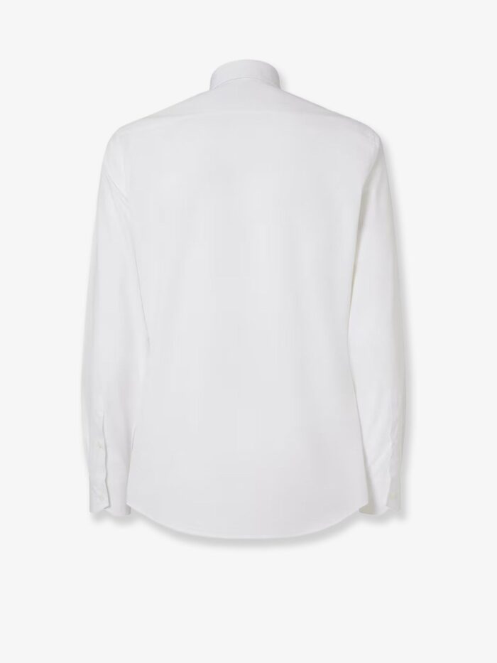 Fendi Cotton Shirt With Metal FF Button