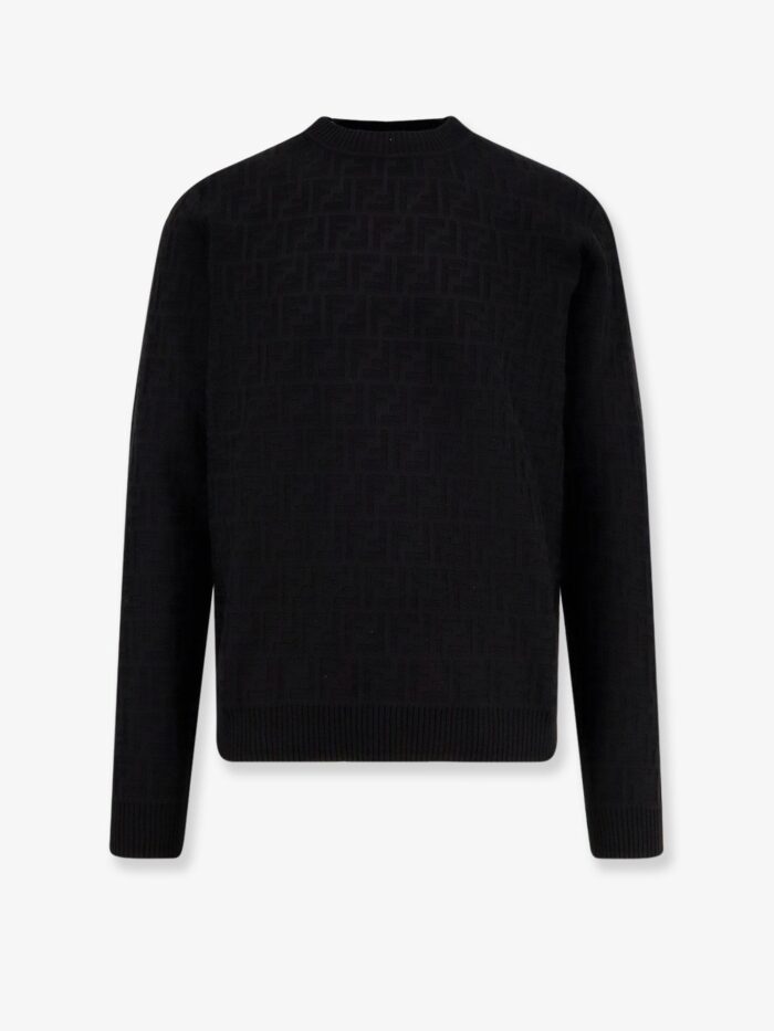 Fendi Cotton Sweater With FF Jacquard Effect
