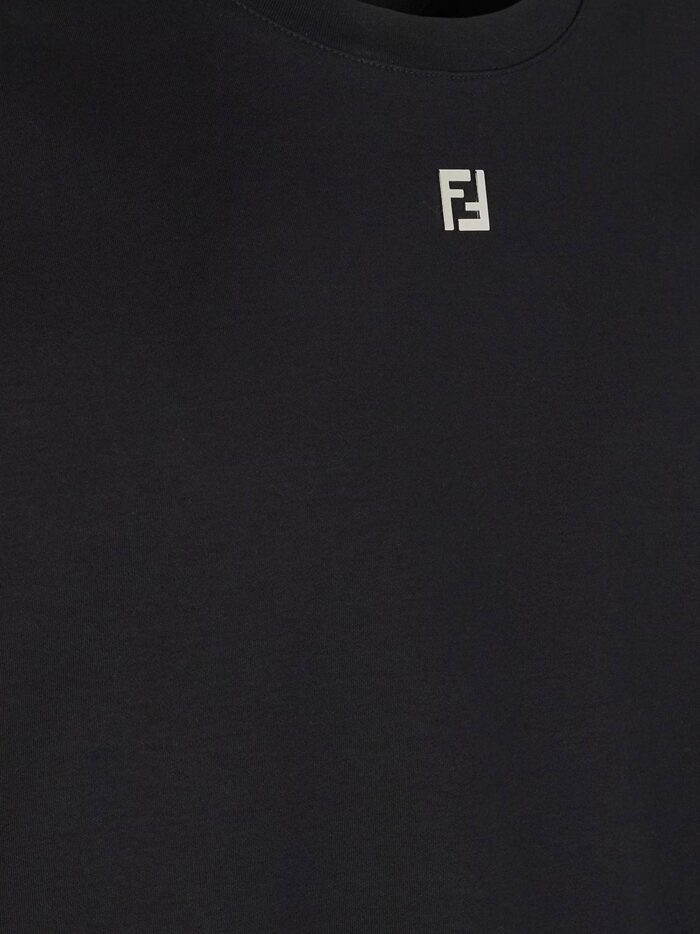 Fendi Cotton T-shirt With FF Detail