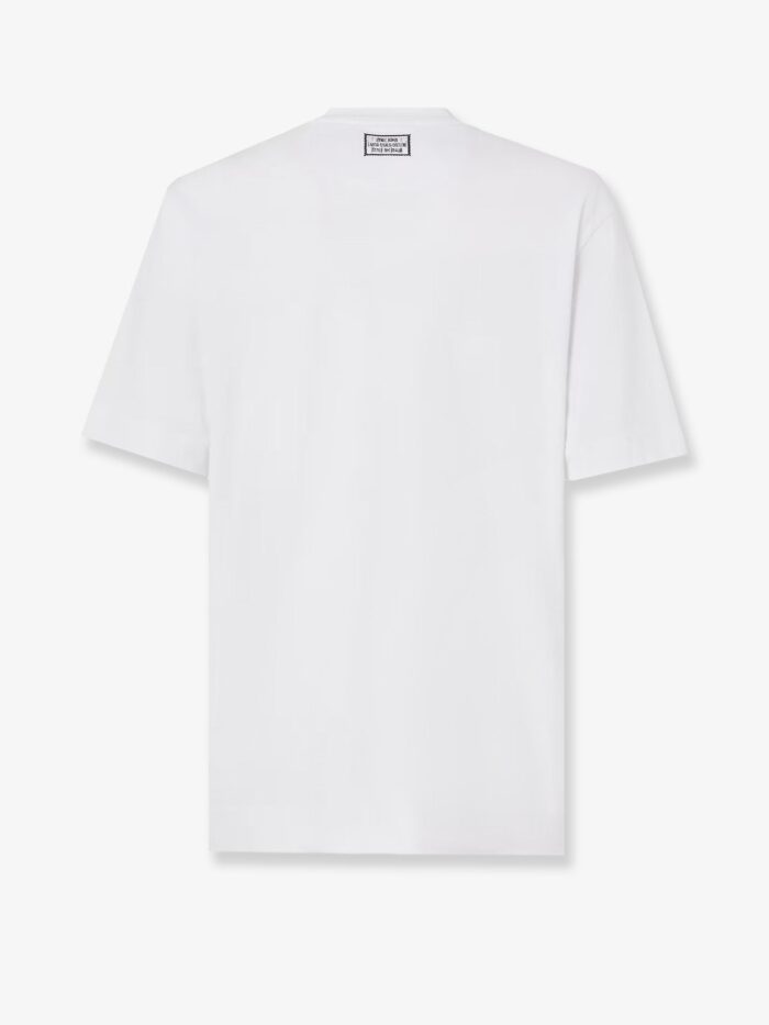 Fendi Cotton T-shirt With FF Embroidery