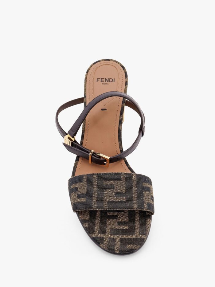 Fendi Delfina FF Fabric Sandals