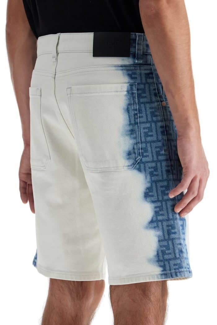 FENDI 'denim Fade Bermuda Shorts With